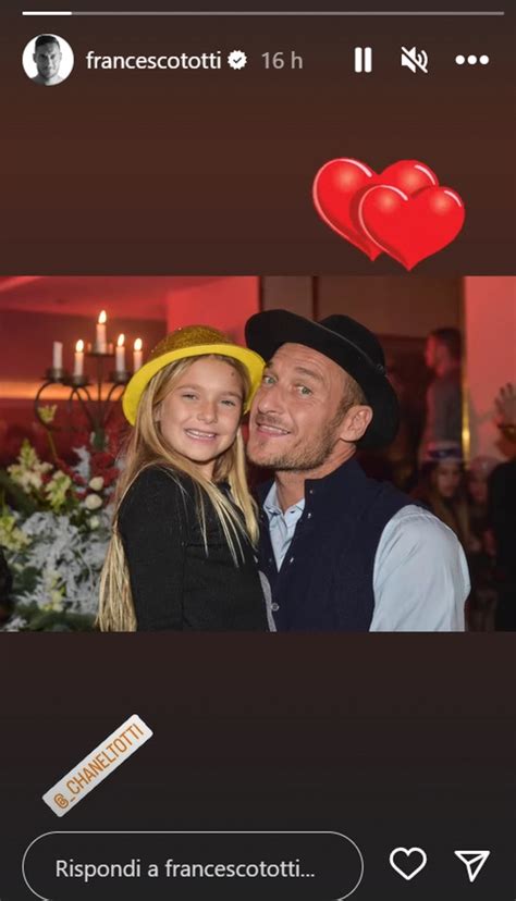 Compleanno Chanel Totti, gli auguri (separati) di 